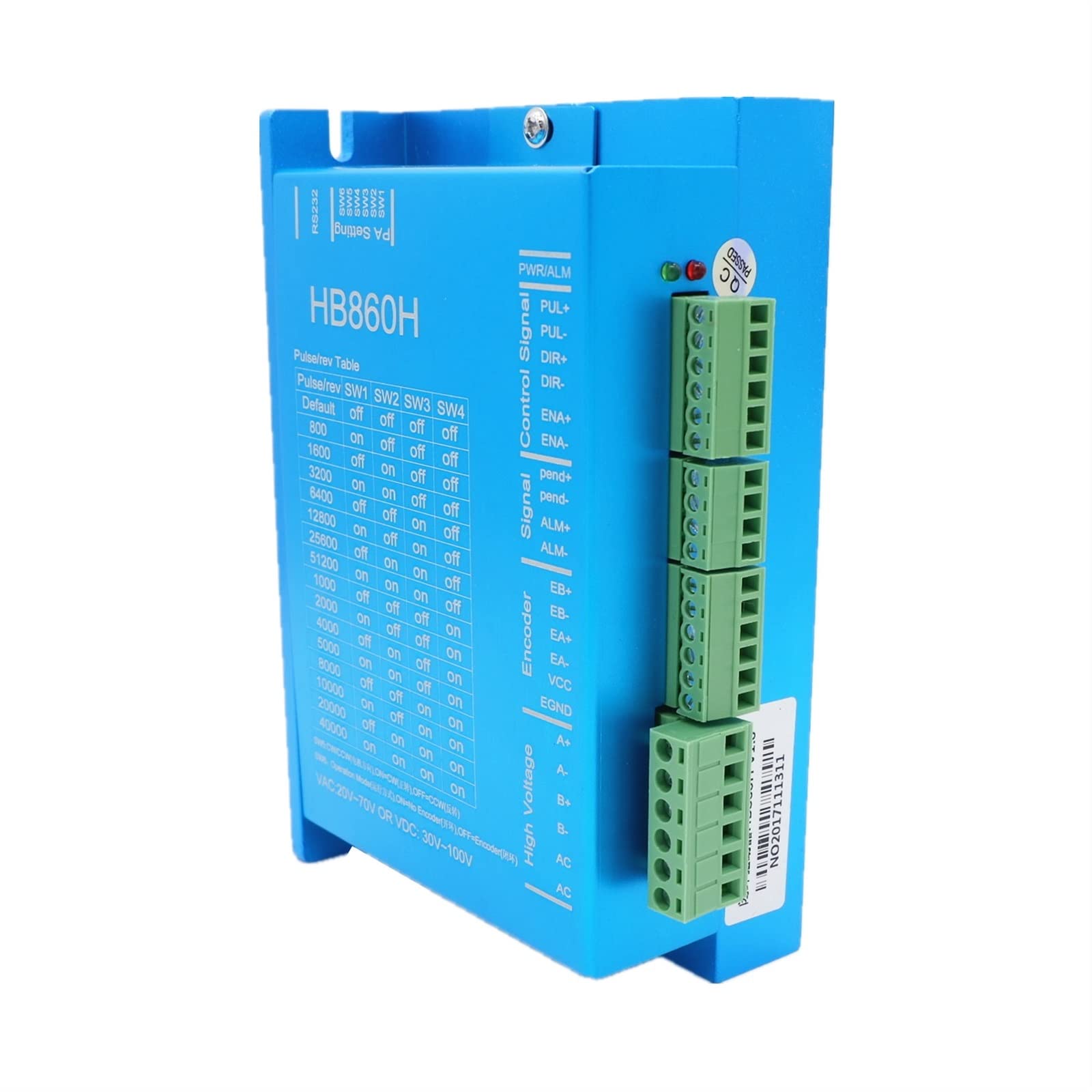 HB860H Motor Drive Nema 34 Closed Loop Stepper Motor Driver Hybird